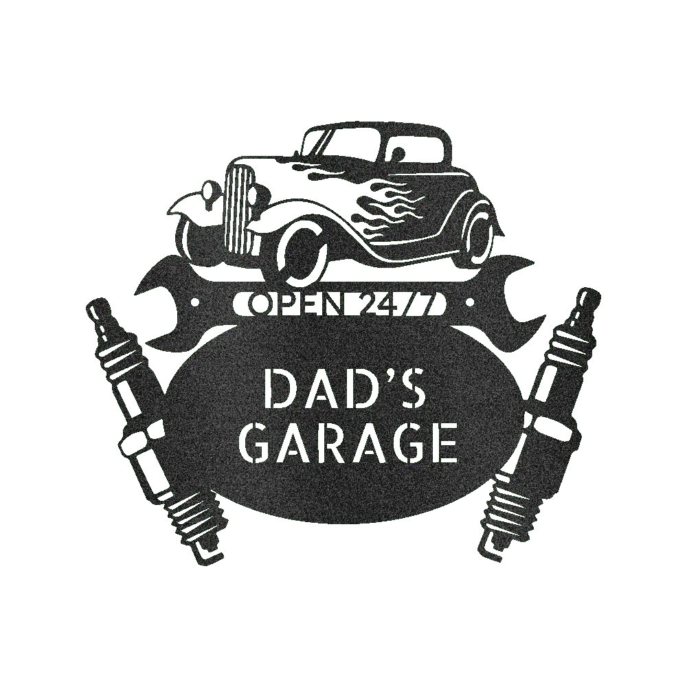 Garage Sign - Custom Metal Sign, Gift For Him, Christmas Gifts For Dad - GiFTiFY