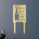 Gnome Home Stake - Custom Metal Sign - GiFTiFY