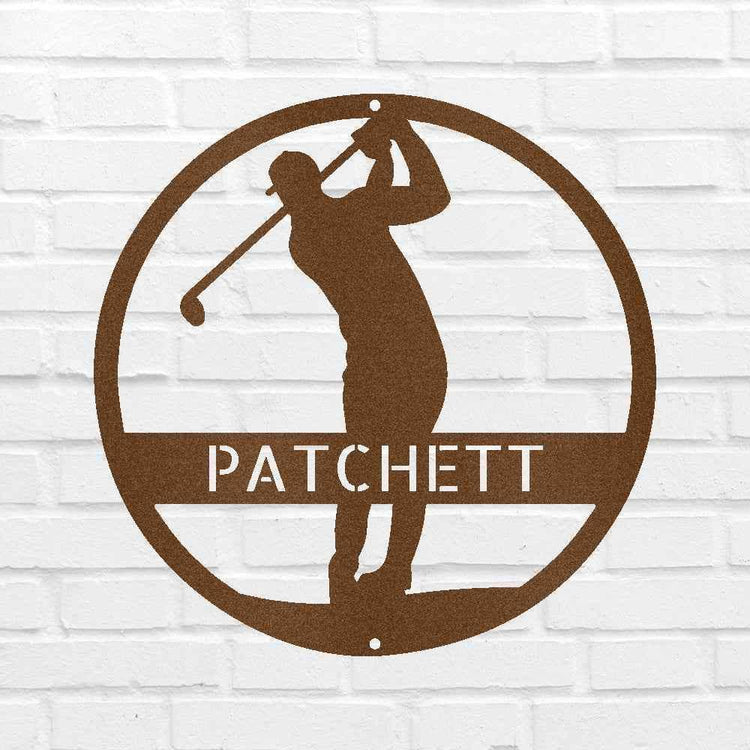 Golfer Personalized Gifts - Custom Metal Sign - GiFTiFY