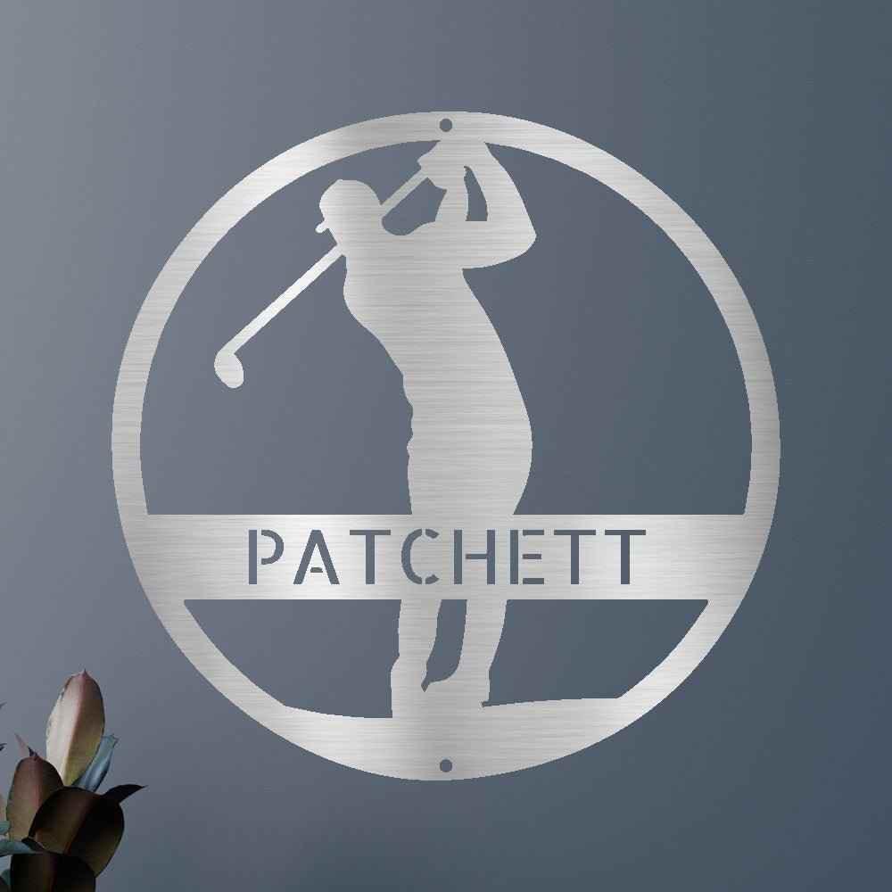 Golfer Personalized Gifts - Custom Metal Sign - GiFTiFY