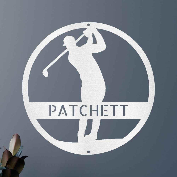 Golfer Personalized Gifts - Custom Metal Sign - GiFTiFY