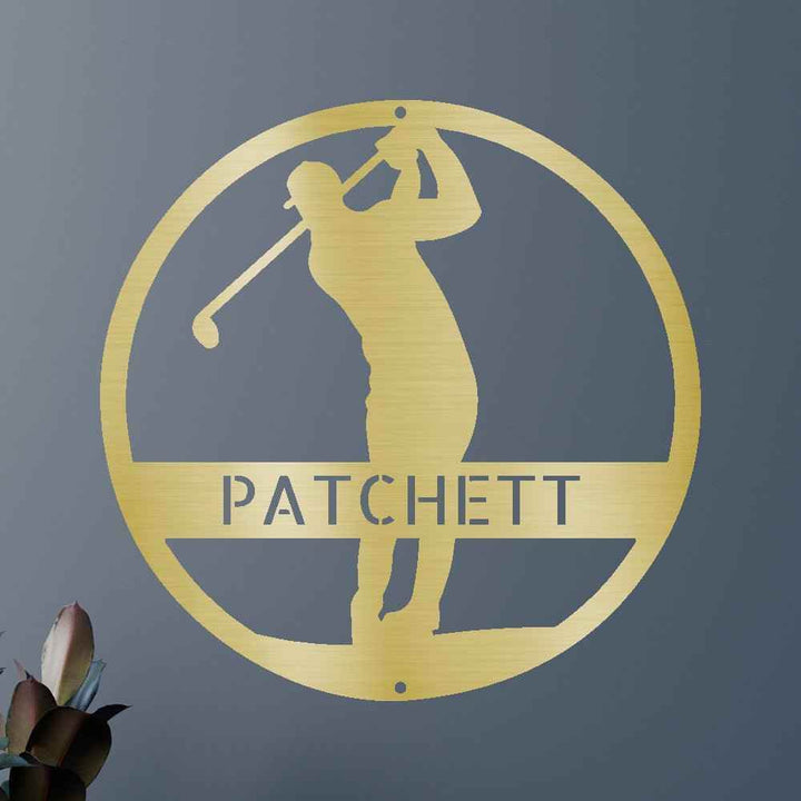 Golfer Personalized Gifts - Custom Metal Sign - GiFTiFY