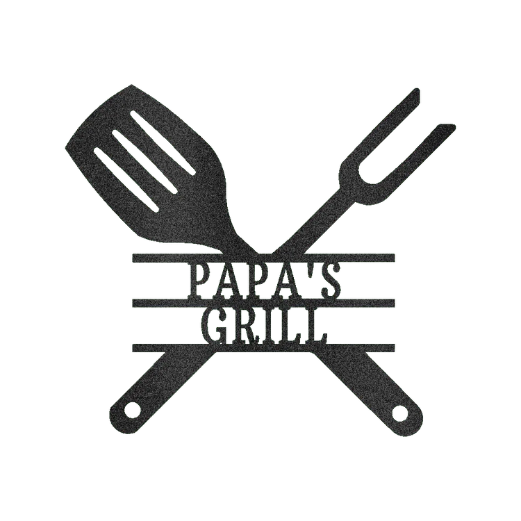 Grilling Utensils Personalized Gifts - Custom Metal Sign - GiFTiFY