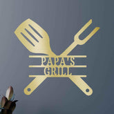 Grilling Utensils Personalized Gifts - Custom Metal Sign - GiFTiFY