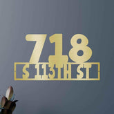 Home Address Personalized Gifts - Custom Metal Sign - GiFTiFY