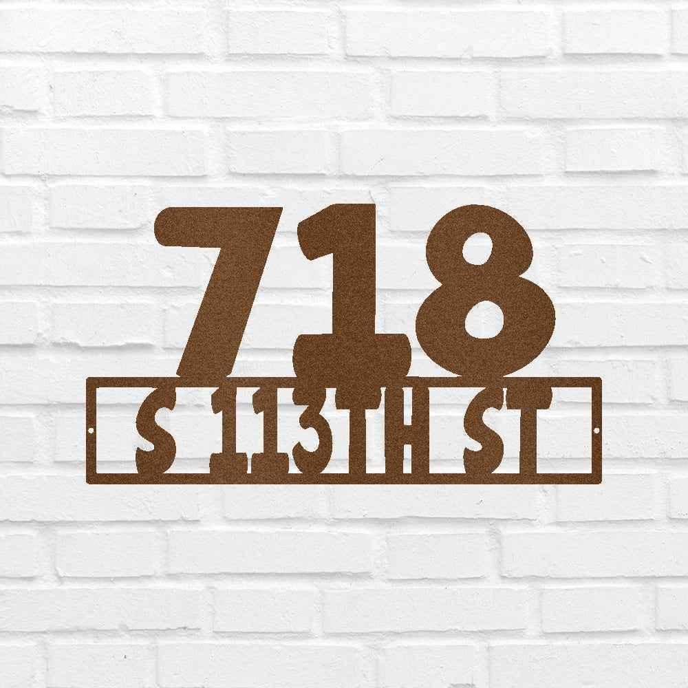 Home Address Personalized Gifts - Custom Metal Sign - GiFTiFY