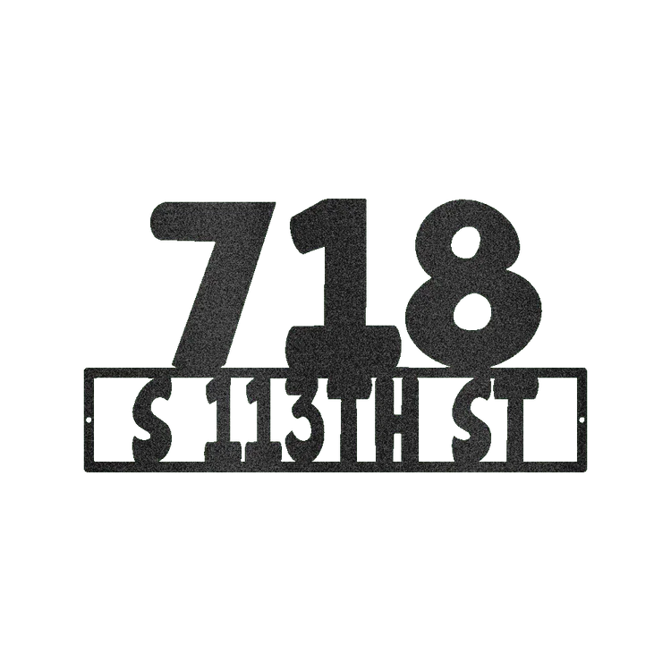 Home Address Personalized Gifts - Custom Metal Sign - GiFTiFY