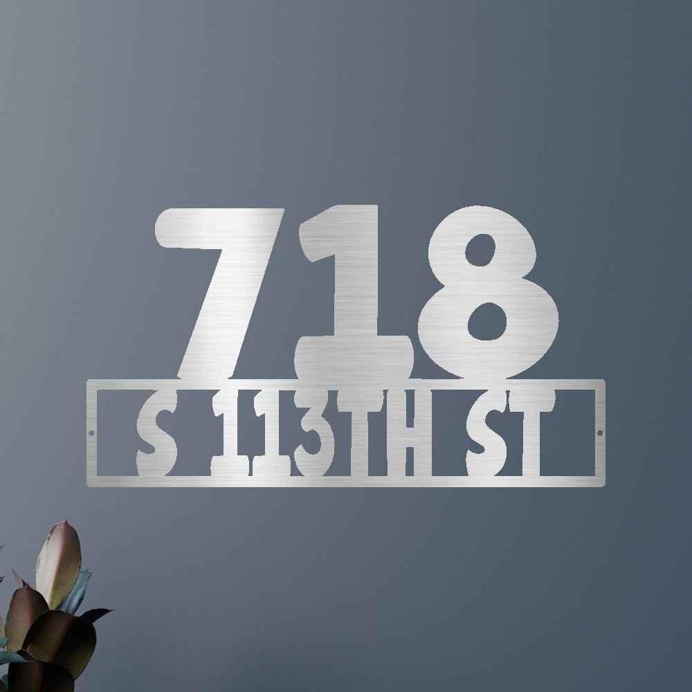 Home Address Personalized Gifts - Custom Metal Sign - GiFTiFY