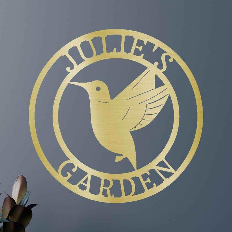 Humming Bird Personalized Gifts - Custom Metal Sign - GiFTiFY