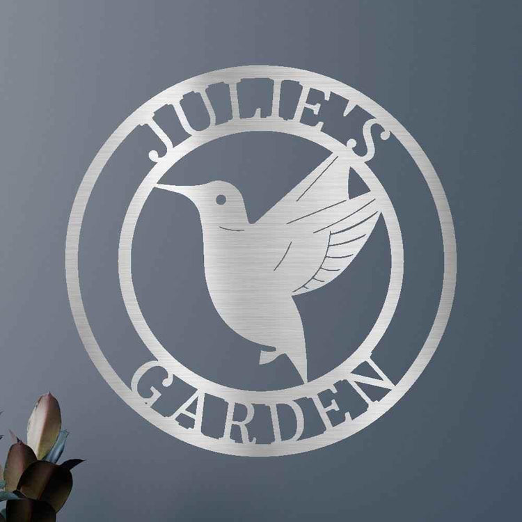 Humming Bird Personalized Gifts - Custom Metal Sign - GiFTiFY