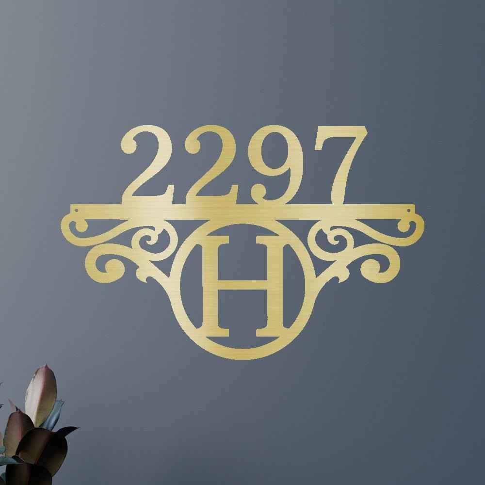 Initial Address Personalized Gifts - Custom Metal Sign - GiFTiFY