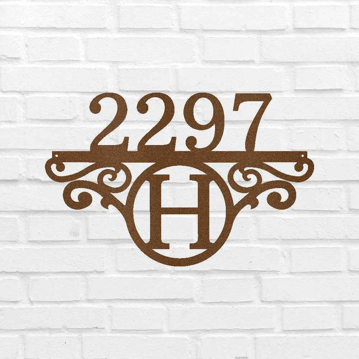 Initial Address Personalized Gifts - Custom Metal Sign - GiFTiFY