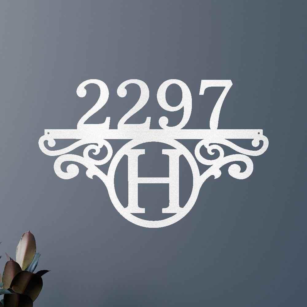 Initial Address Personalized Gifts - Custom Metal Sign - GiFTiFY