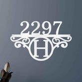 Initial Address Personalized Gifts - Custom Metal Sign - GiFTiFY