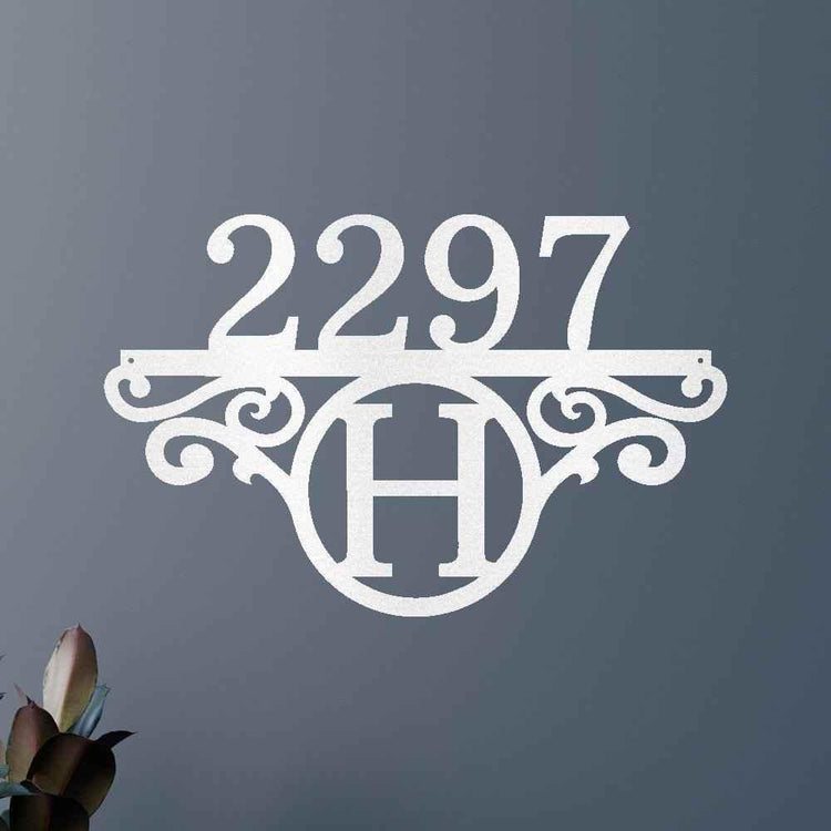 Initial Address Personalized Gifts - Custom Metal Sign - GiFTiFY