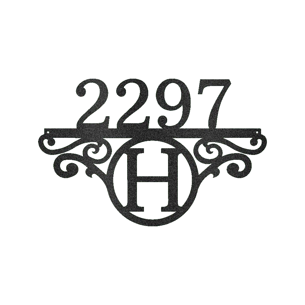 Initial Address Personalized Gifts - Custom Metal Sign - GiFTiFY