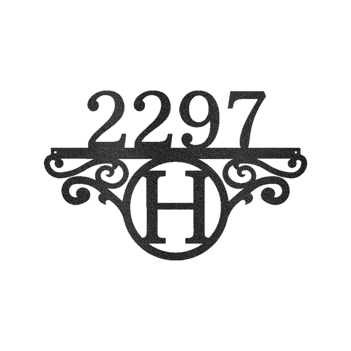 Initial Address Personalized Gifts - Custom Metal Sign - GiFTiFY
