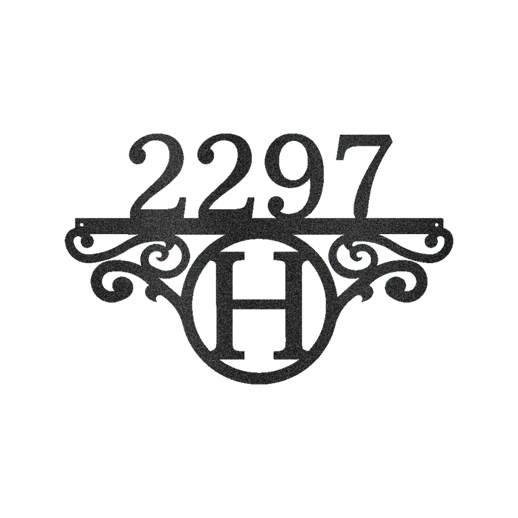 Initial Address Personalized Gifts - Custom Metal Sign - GiFTiFY