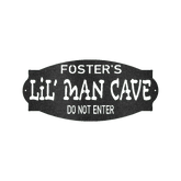 Lil Man Cave Personalized Gifts - Custom Metal Sign - GiFTiFY