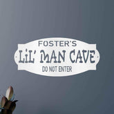 Lil Man Cave Personalized Gifts - Custom Metal Sign - GiFTiFY