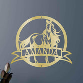 Majestic Horse Personalized Gifts - Custom Metal Sign - GiFTiFY
