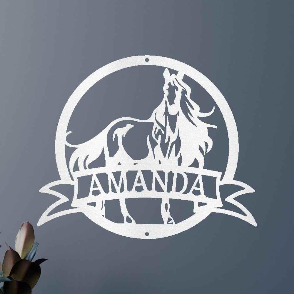 Majestic Horse Personalized Gifts - Custom Metal Sign - GiFTiFY