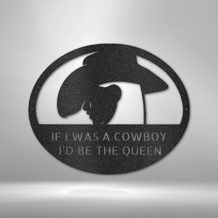 Cowgirl Queen of Cowboy - Custom Metal Sign for Her - GiFTiFY