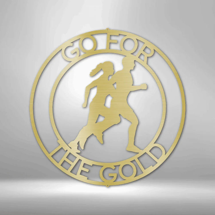 Cross Country Personalized Gifts - Custom Metal Sign for Marathon Runner - GiFTiFY