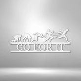 Evolution of Running Personalized Gifts - Custom Metal Sign for Marathon Runner - GiFTiFY