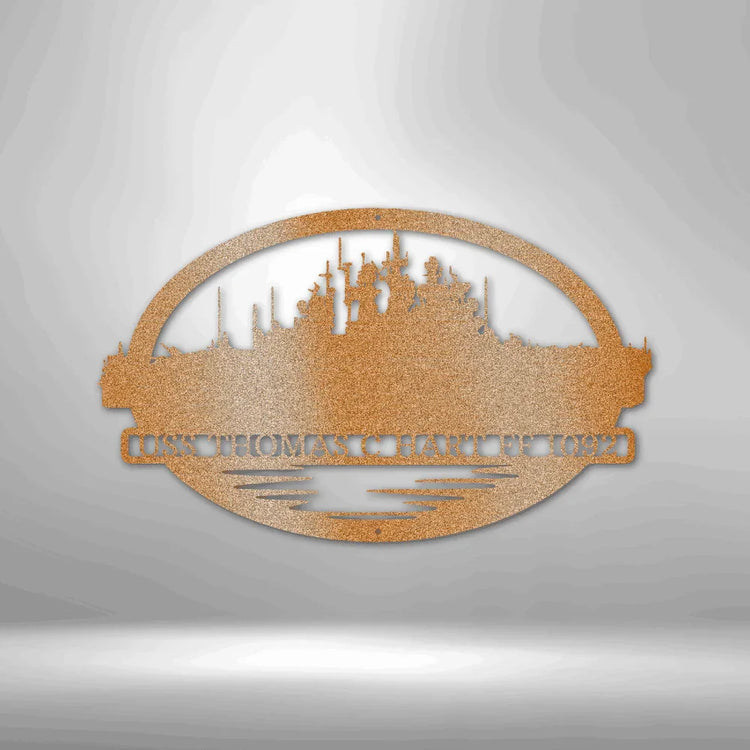 Battleship Navy SEALs Veteran - Custom Metal Sign - GiFTiFY