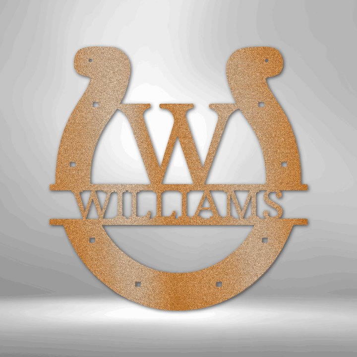 Horseshoe Personalized Gifts - Custom Metal Sign - GiFTiFY