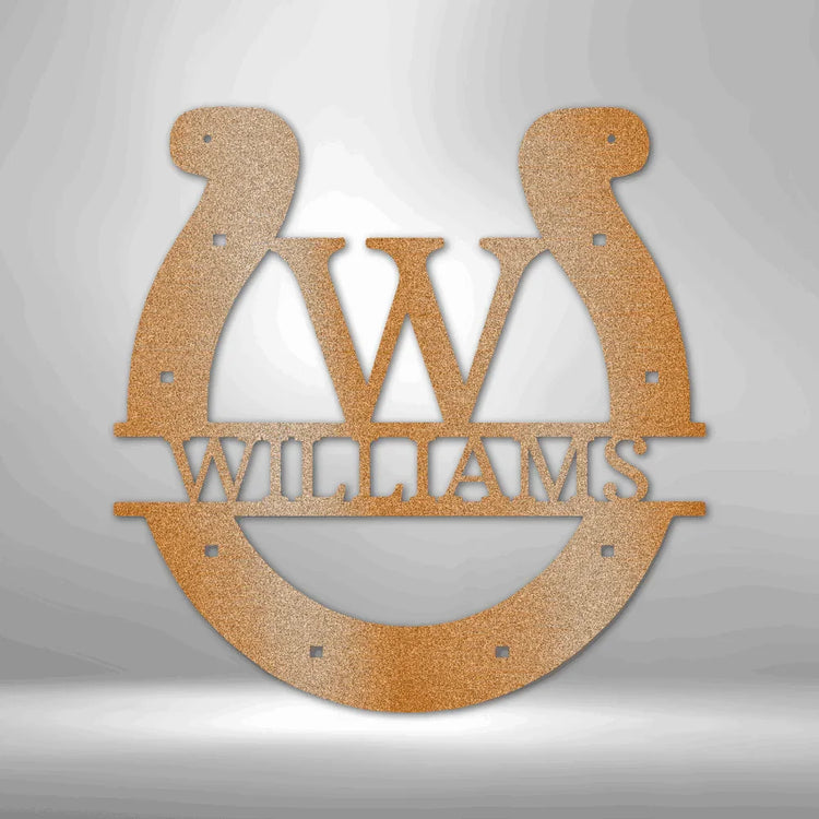 Horseshoe Personalized Gifts - Custom Metal Sign - GiFTiFY