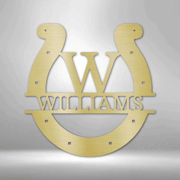 Horseshoe Personalized Gifts - Custom Metal Sign - GiFTiFY