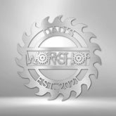 Dad Workshop Garage Personalized Gifts - Custom Metal Sign for Father&