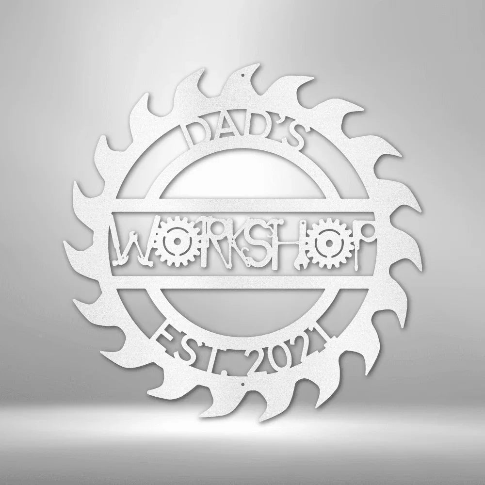 Dad Workshop Garage Personalized Gifts - Custom Metal Sign for Father&