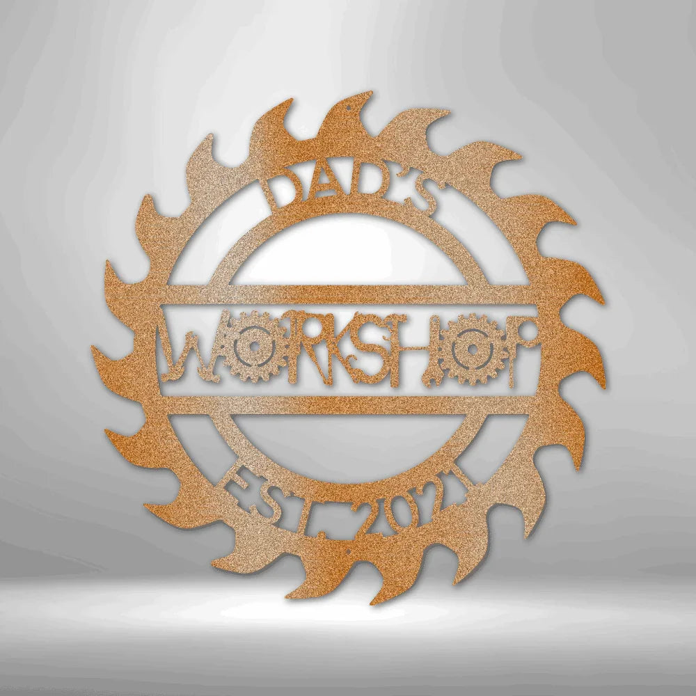 Dad Workshop Garage Personalized Gifts - Custom Metal Sign for Father&