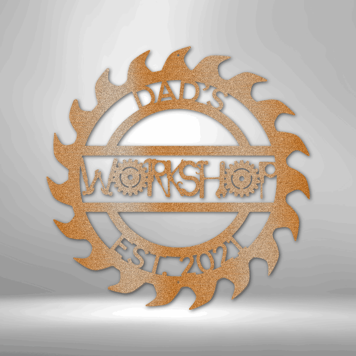 Dad Workshop Garage Personalized Gifts - Custom Metal Sign for Father's Day - GiFTiFY
