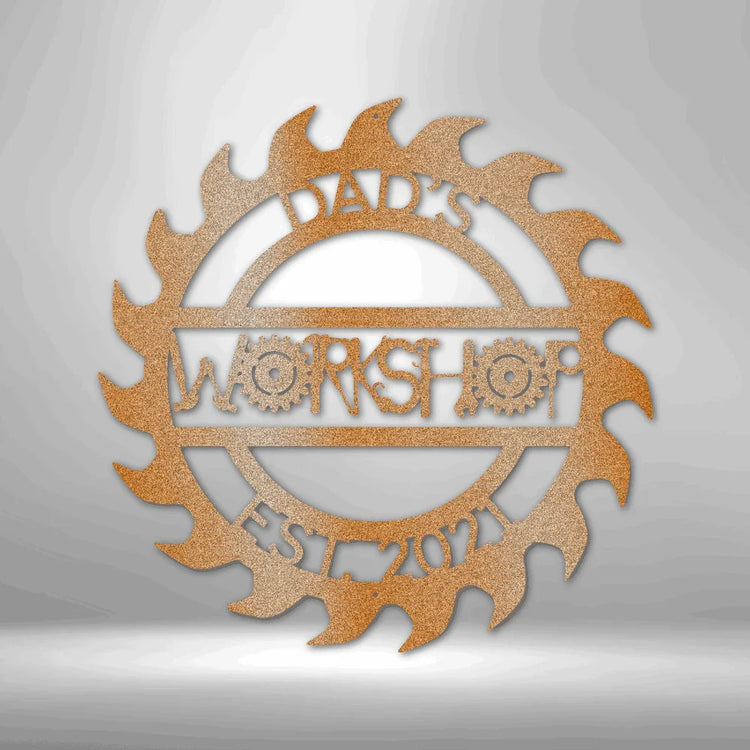 Dad Workshop Garage Personalized Gifts - Custom Metal Sign for Father&