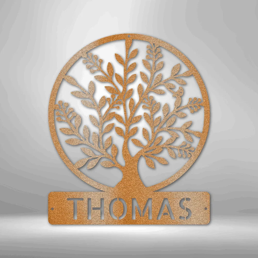 Family Tree Personalized Gifts - Custom Metal Sign - GiFTiFY