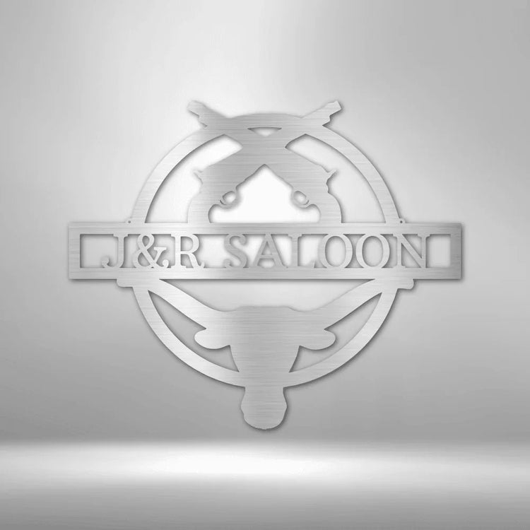 Saloon Personalized Gifts - Custom Metal Sign - GiFTiFY