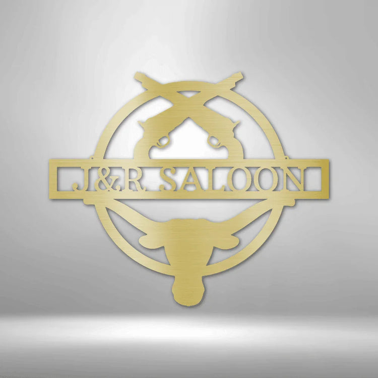 Saloon Personalized Gifts - Custom Metal Sign - GiFTiFY