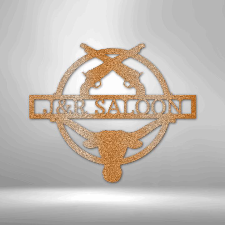 Saloon Personalized Gifts - Custom Metal Sign - GiFTiFY