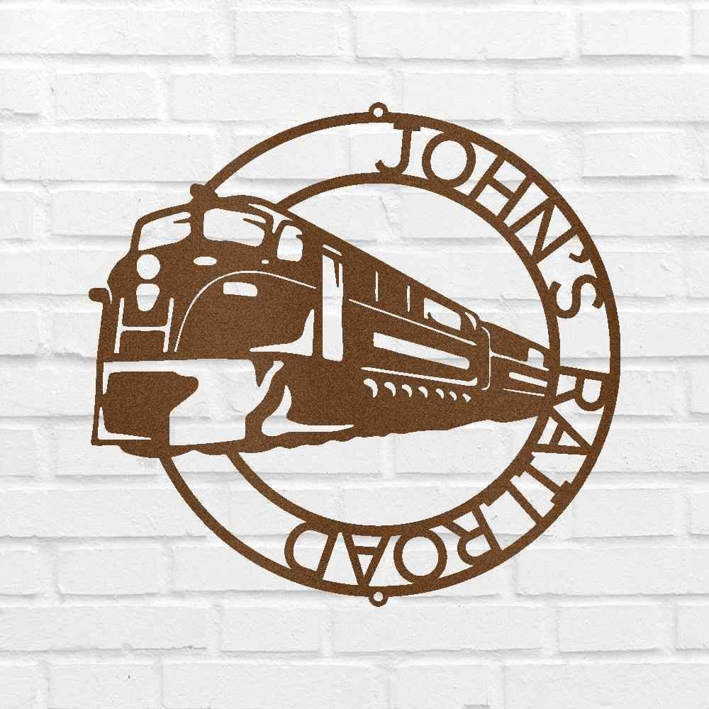 Modern Train Ring Personalized Gifts - Custom Metal Sign - GiFTiFY