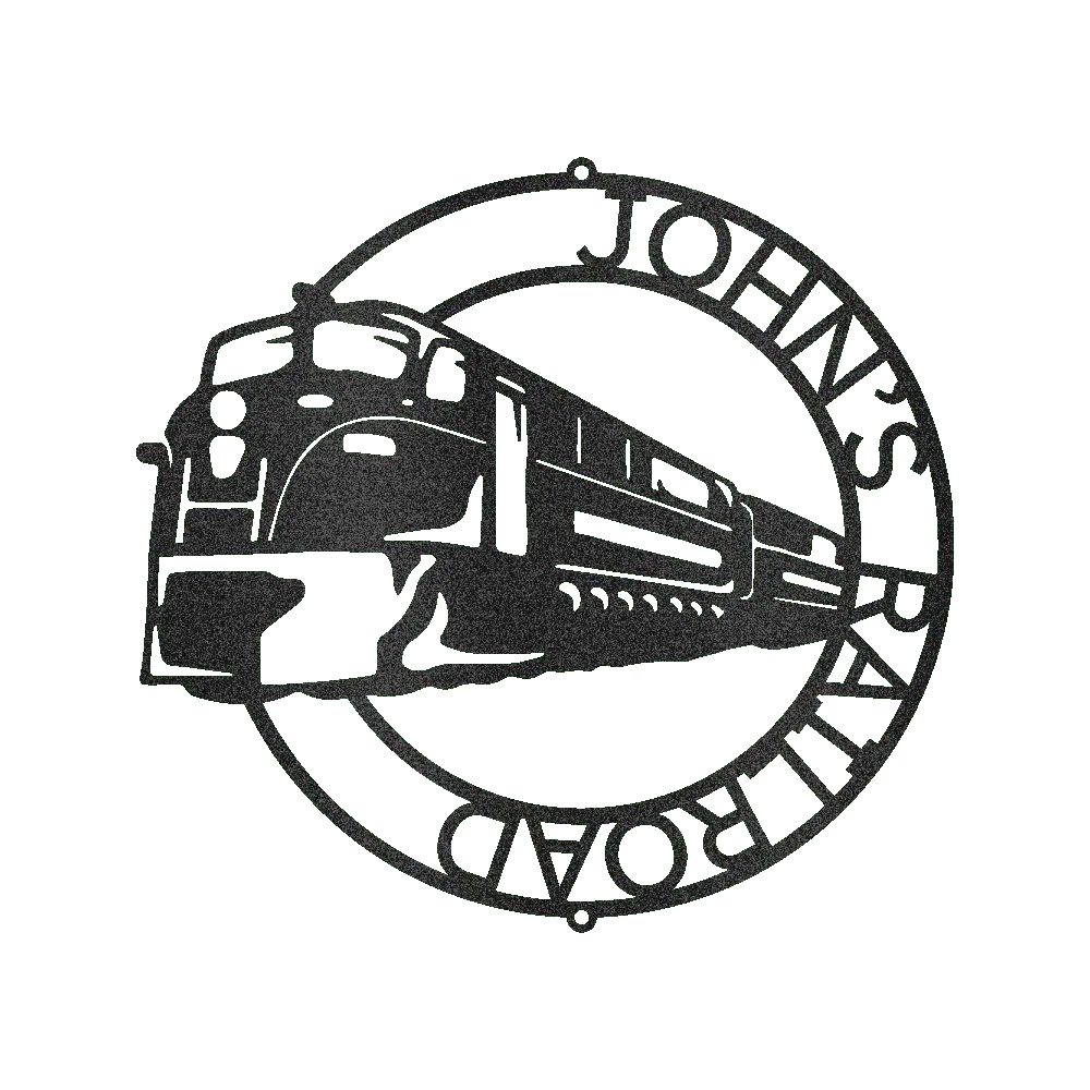 Modern Train Ring Personalized Gifts - Custom Metal Sign - GiFTiFY