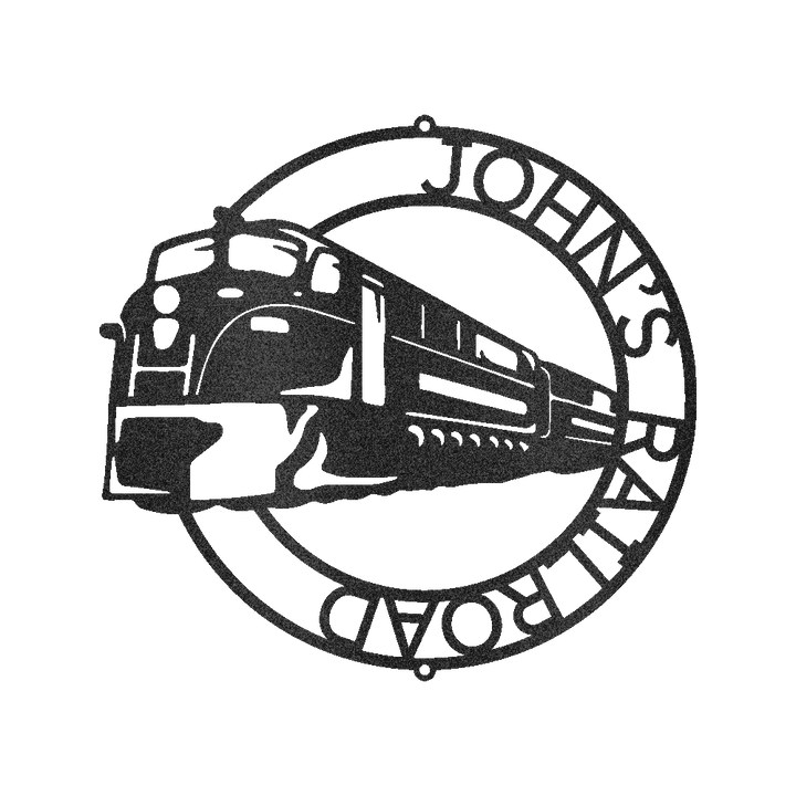 Modern Train Ring Personalized Gifts - Custom Metal Sign - GiFTiFY