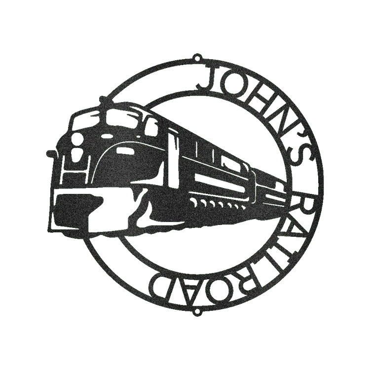 Modern Train Ring Personalized Gifts - Custom Metal Sign - GiFTiFY