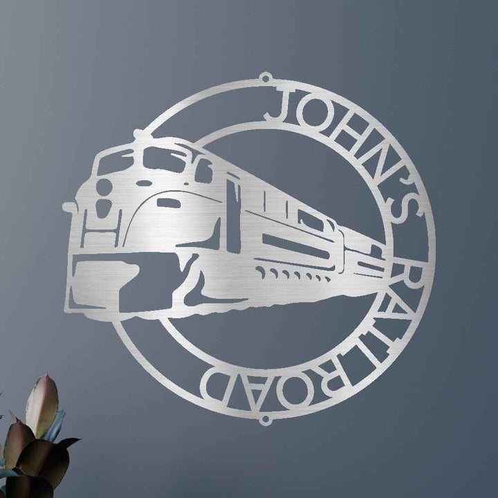 Modern Train Ring Personalized Gifts - Custom Metal Sign - GiFTiFY