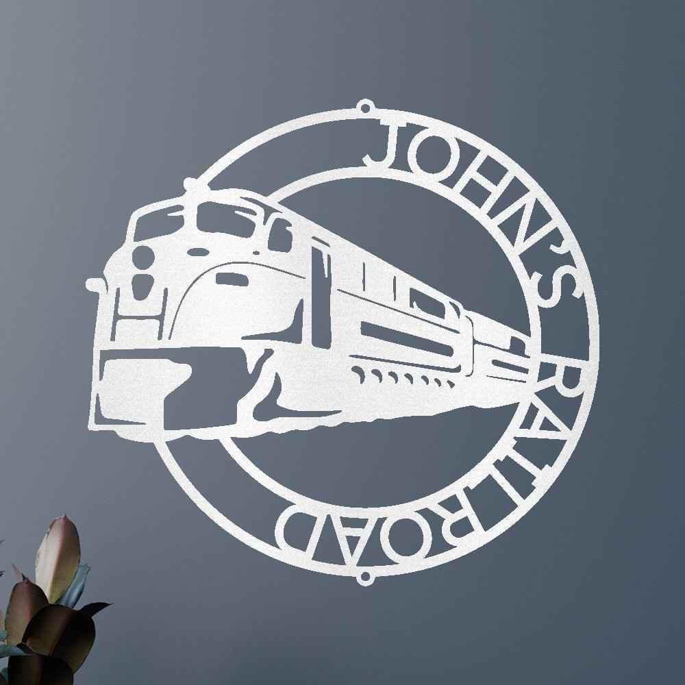 Modern Train Ring Personalized Gifts - Custom Metal Sign - GiFTiFY