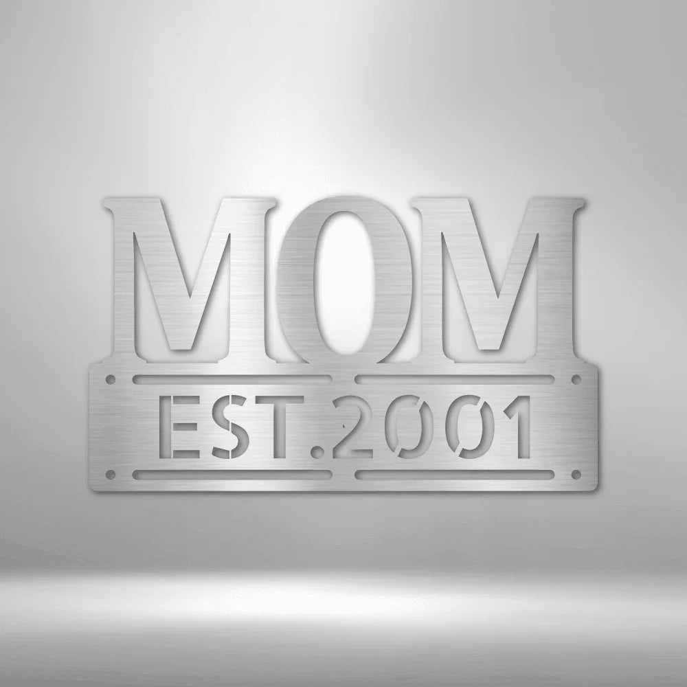 Personalized Mother’s Day Metal Sign - Custom Family Name Plaque for Mom - GiFTiFY