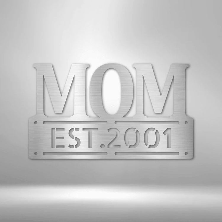 Personalized Mother’s Day Metal Sign - Custom Family Name Plaque for Mom - GiFTiFY